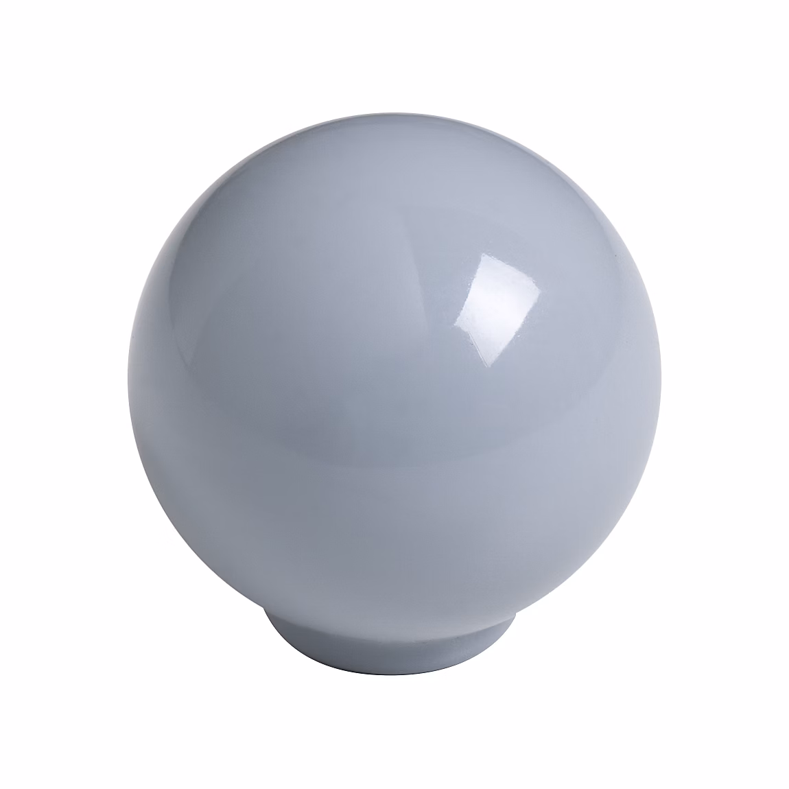 Bouton de meuble boule abs diamètre 29 mm gris brillant piéces – lot de 50