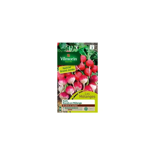 Radis Ronds en mélange Spécial grand jardin Vilmorin - graines à semer