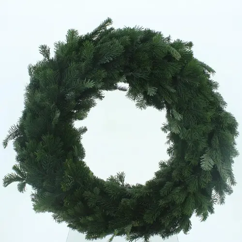Couronne de sapin Nordmann 1 face coloris vert – Ø 35 cm