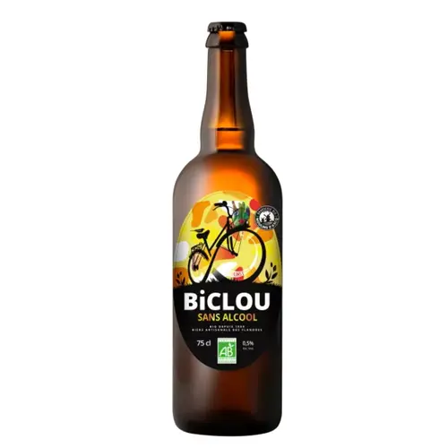 Bière sans alcool bio Biclou - 33 cl