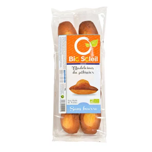 Madeleines sans beurre bio BIOSOLEIL