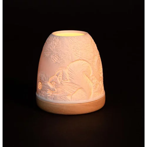 Mini-igloo lumineux en verre à motifs écureuils Bernard Grange