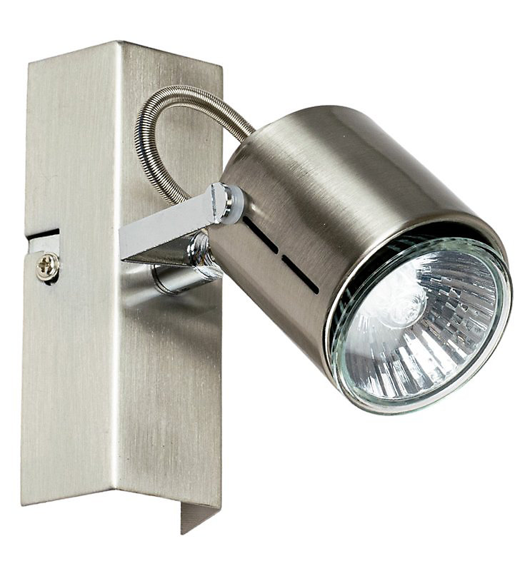 Applique murale aluminium brosse 1 Spot orientable inclinable 42W GU10 design – Réf. EPCMXUQMO6685770830
