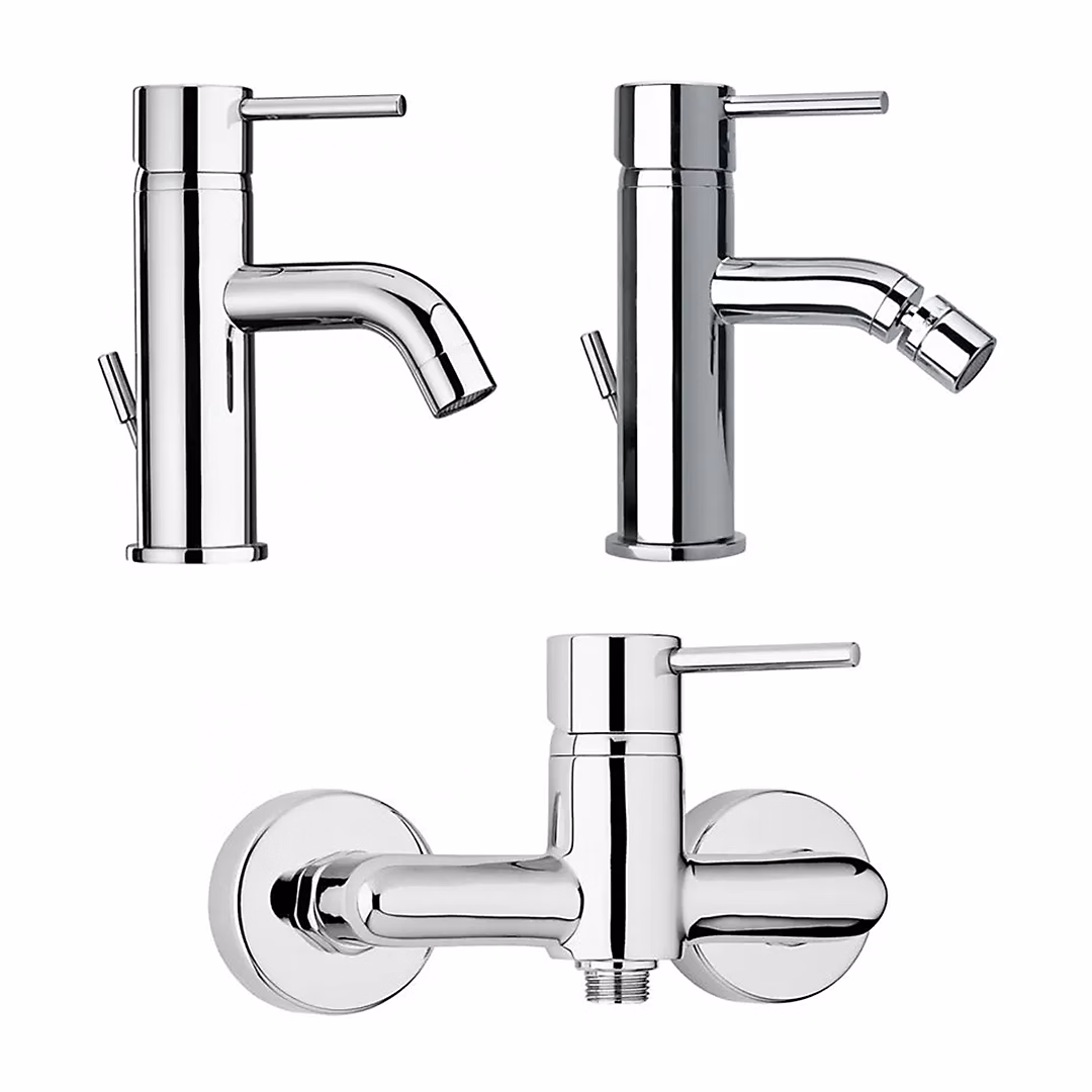 Ensemble De Mitigeurs Pour Lavabo | Bidet Et Baignoire Chromés – Salice