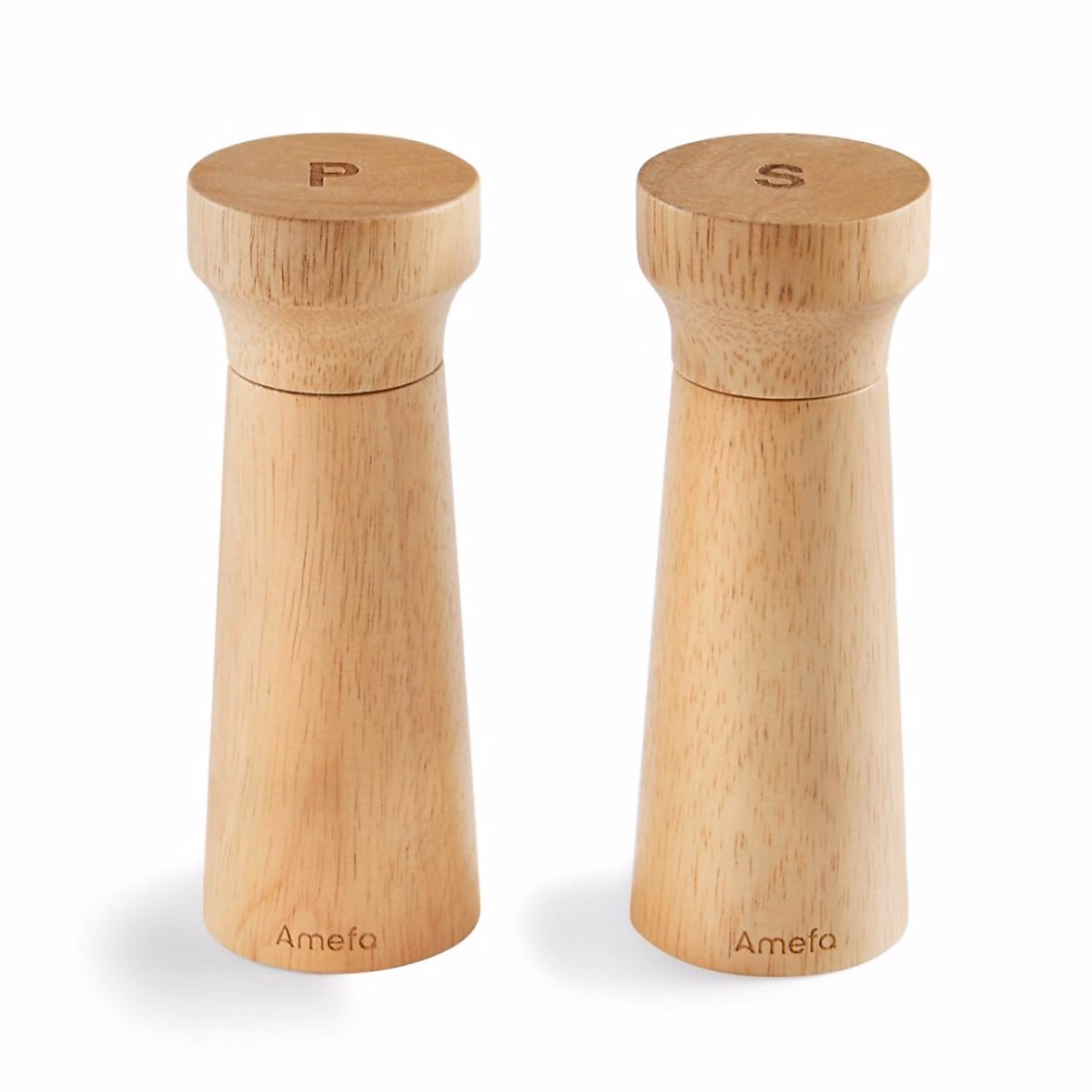 Duo de moulins poivre & sel naturel Bois – Fanny Bois par Amefa