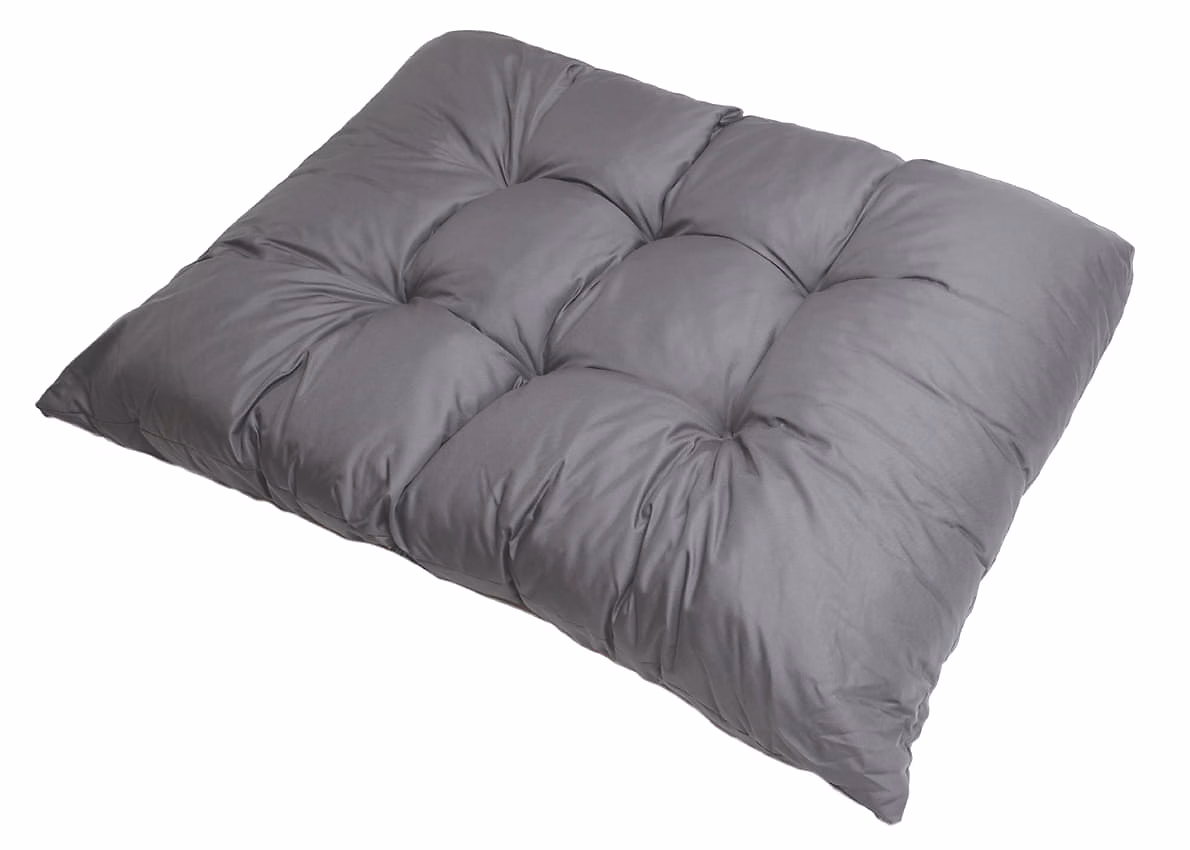 Coussin de palette 120 × 50cm coussin d'assise coussin de jardin confortable coussin de jardin Coussin de palette Gris