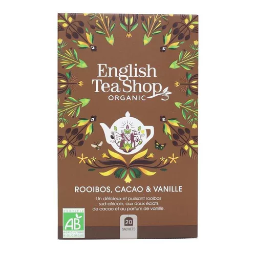 Rooibos cacao et vanille bio English Tea Shop - 20 sachets