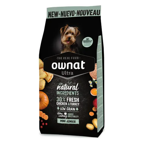 Croquette pour chiot de petite taille au poulet Ownat - 3 kg