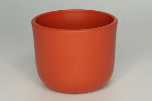 Cache-pot La Belle Verte coloris orange - Ø 13 x 13 cm