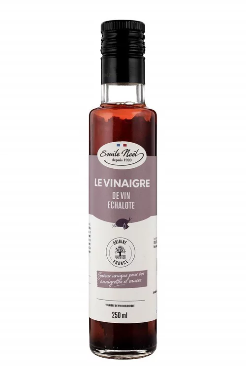 Vinaigre d’échalote bio en bouteille de 250 ml