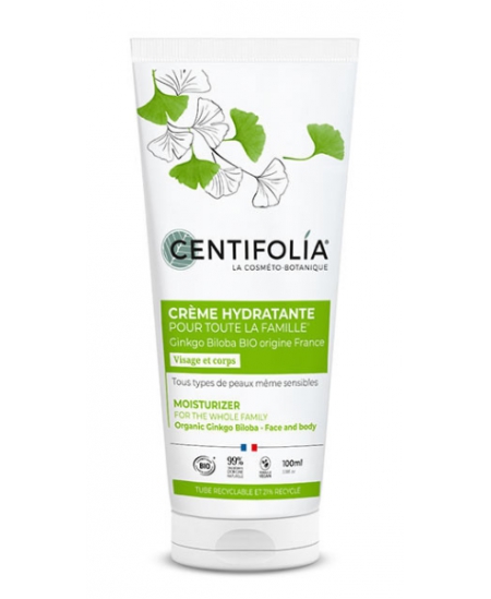 Centifolia - Crème hydratante pour toute la famille au Ginkgo Biloba - 100 ml