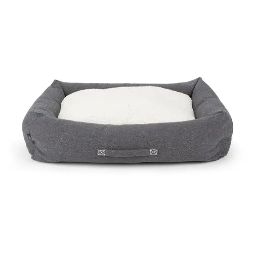 Couchage pour chien coloris gris corbeille Scruffs Eco Eden - Taille XL 90 x 70 cm