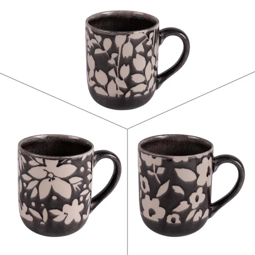 Mug en gré multicolore Tsubaki - 47 cl (livré aléatoirement parmi 3 modèles assortis)