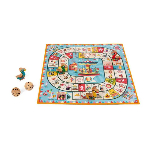 Jeu de l’oie carrousel bleu Juratoys