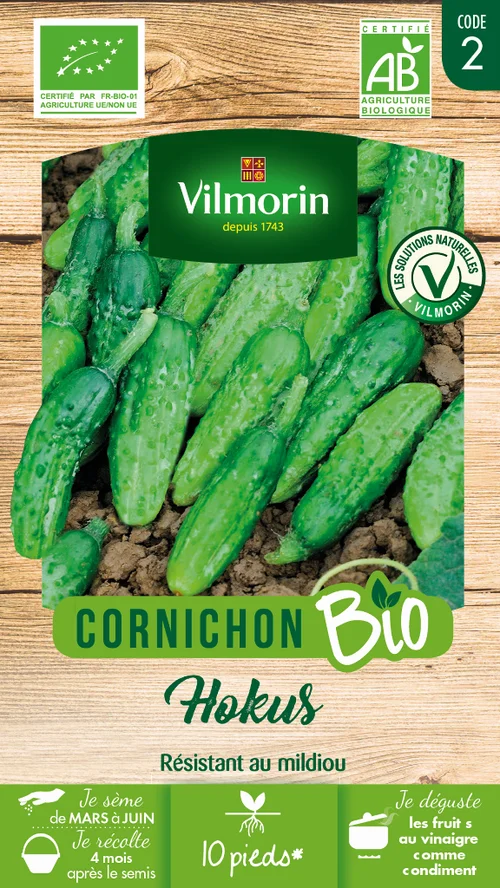 Cornichon Hokus Bio Vilmorin - graines à semer