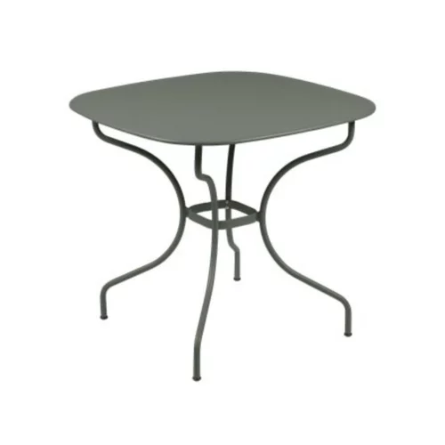 Table carronde en acier coloris romarin Opéra Fermob - 82 x 82 x 74 cm