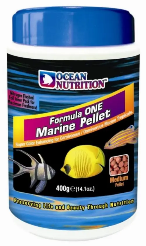 Granulés marins medium sans colorants, OCEAN NUTRITION - One Marine, 400g