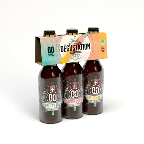 Pack Dégustation bière bio sans alcool Brasseurs Savoyards - 3 x 33 cl