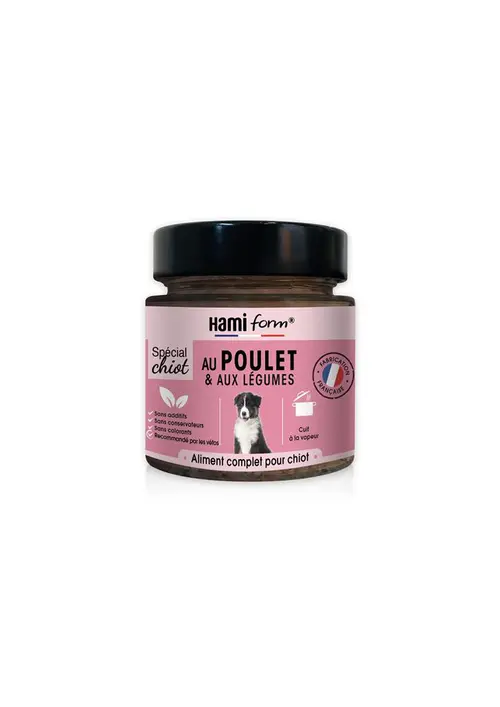 Pâtée pour chien "Les cuisinés" Hamiform spécial chiot au poulet & aux légumes - 250 g