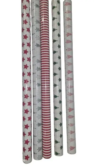 Papier cadeau multicolore Minimaliste en rouleau - 70 cm x 2 m
