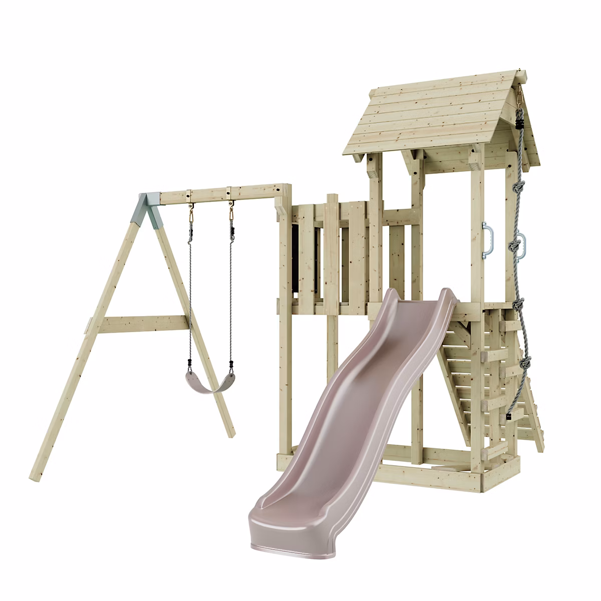 Jeux et loisirs – Aire de jeux PolarPlay Bergen Aire de jeux portique bois avec toboggan & échelle d'escalade