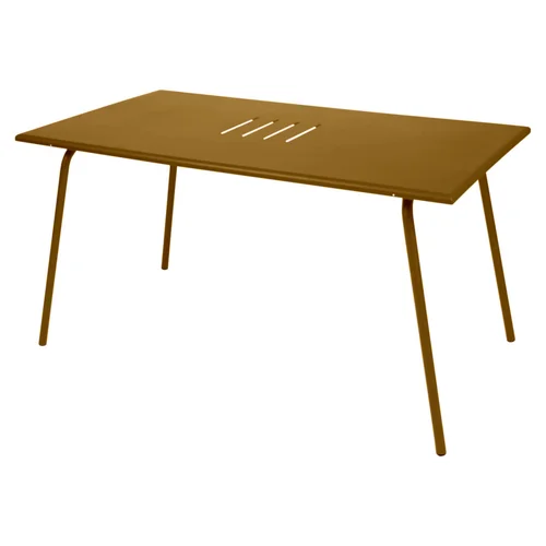 Table Monceau coloris marron en acier Fermob - 146 x 80 cm