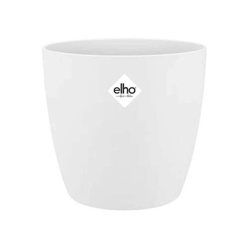 Cache-pot en polypropylène Elho Brussels rond blanc - Ø 18 cm
