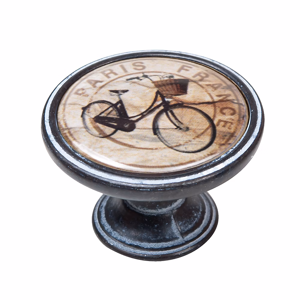Bouton de meuble zamac diamètre 37 mm oxydé decapé bici paris piéces – lot de 12