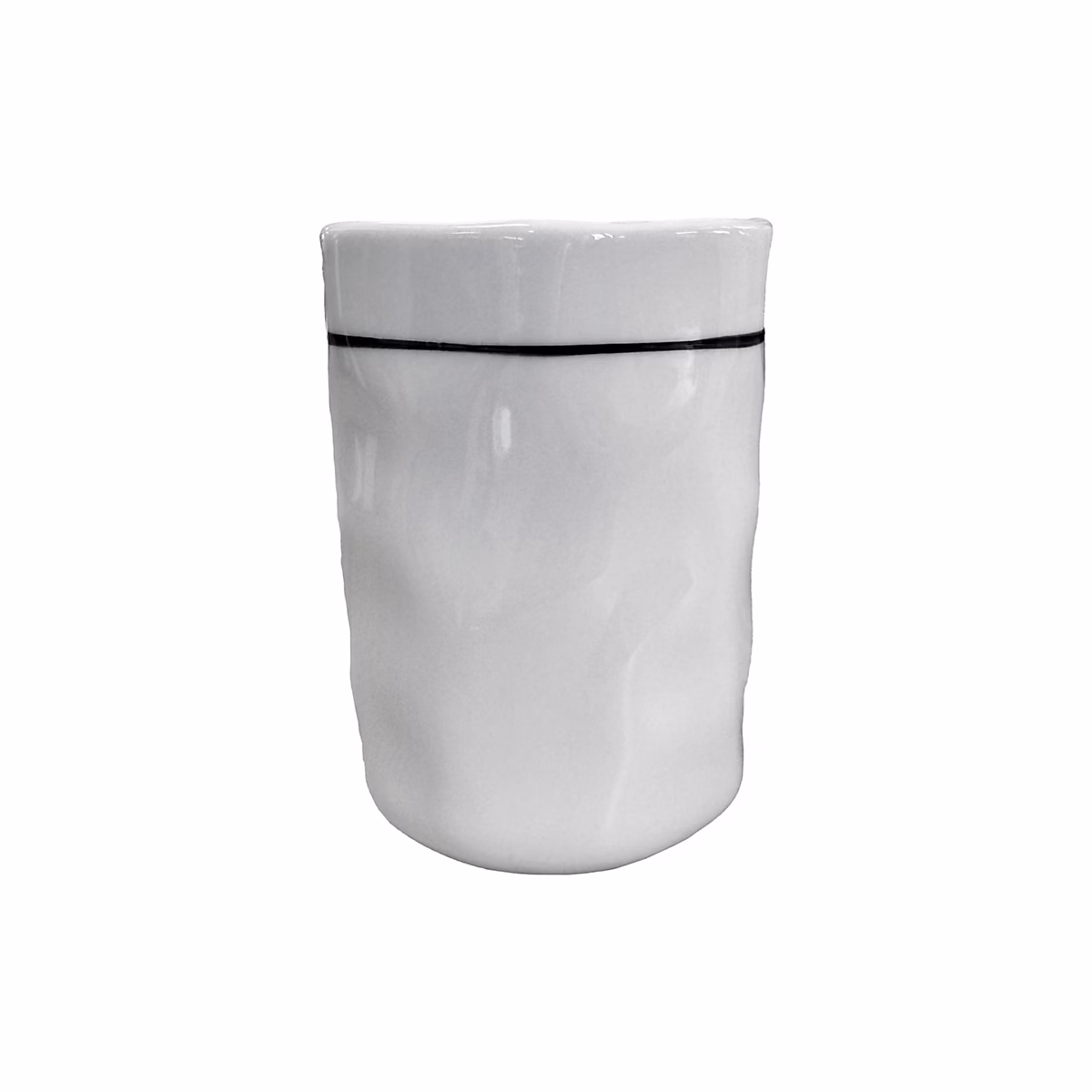 Gobelet de salle de bain à poser ligne noir céramique Levasseur – Réf. MFCUFSRBL5427919566