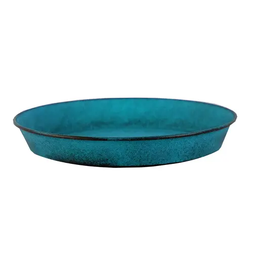 Soucoupe coloris bleu mat Poterie du Bousquet Reb - Ø 18 x H 2,5 cm