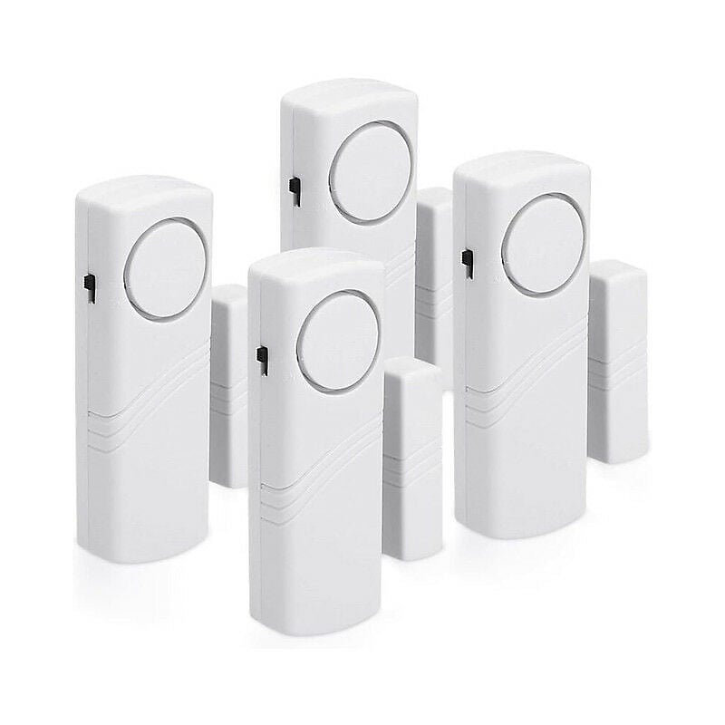 Alarmes de portes et fenêtres | lot de 4 – alarmes anti – intrusion sans fil – fonctionnement magnétique – 100 dB