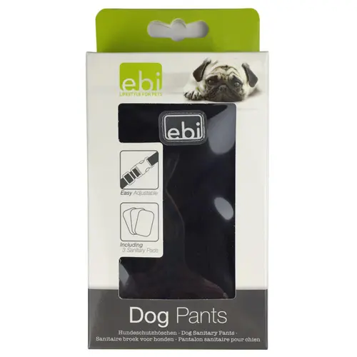 Culotte pour chien coloris noir Ebi - Taille S