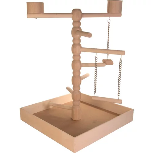 Plateau de jeux pour perruche en bois Trixie – 41 x 55 x 41 cm