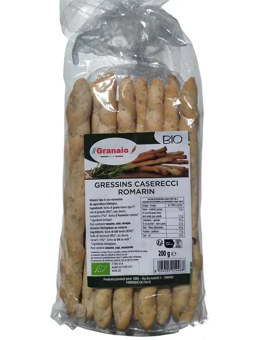 Gressins del fornaio romarin bio Il Granaio - 200 g