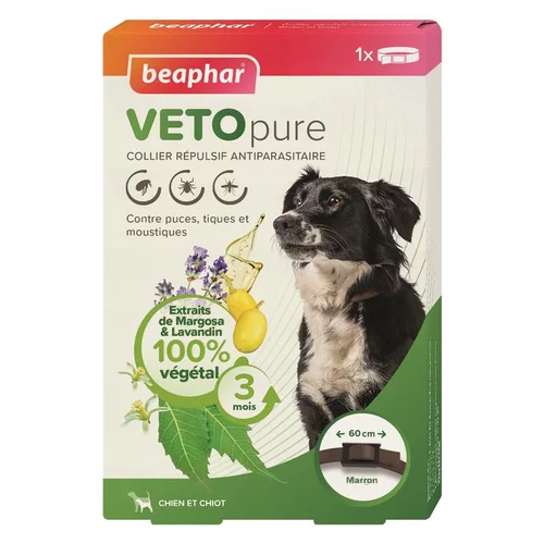 Collier insectifuge marron pour chien Beaphar Vetopure
