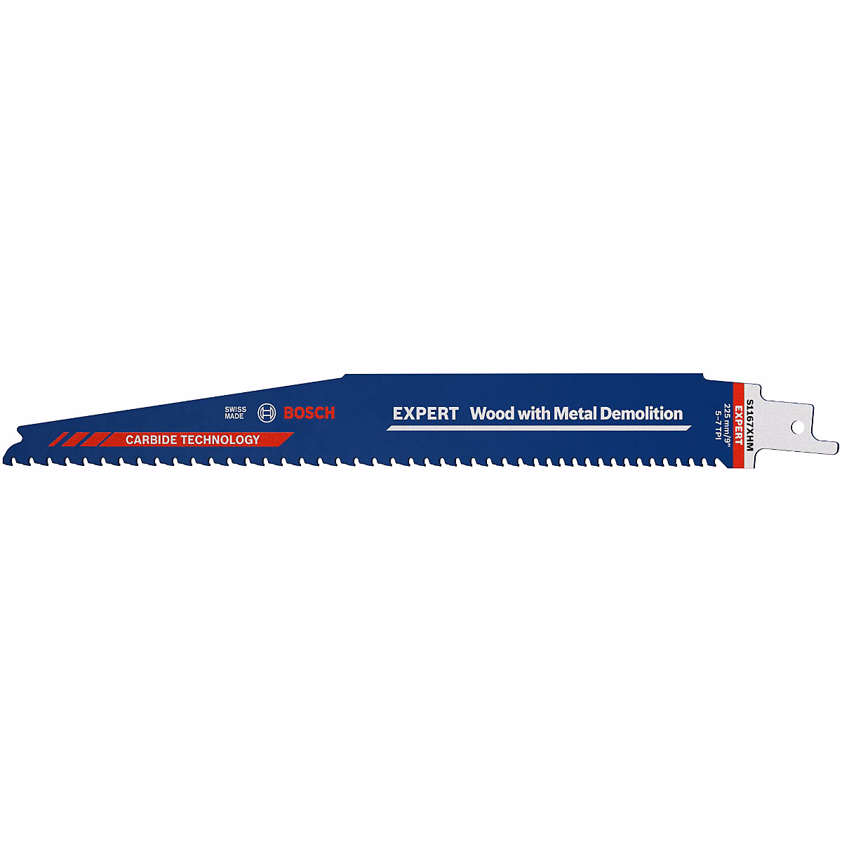 10 lames scie sabre Expert Carbure Démolition bois et métal S 1167 XHM – 225 mm, lot de 10