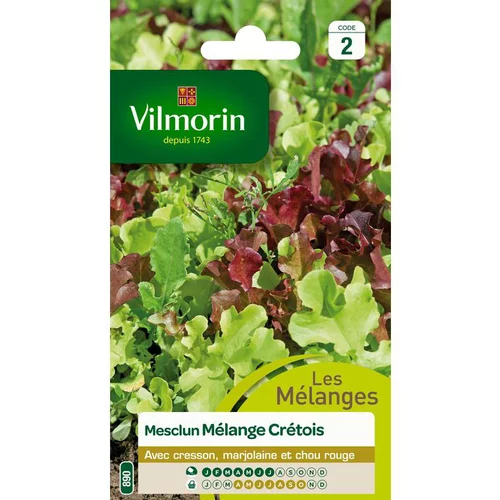Graines de mesclun mélange crétois Vilmorin - graines à semer
