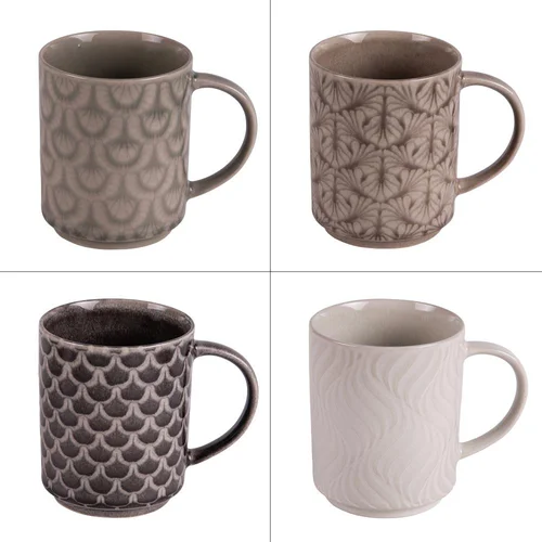 Mug en gré multicolore Eyran - 50 cl (livré aléatoirement parmi 4 modèles assortis)