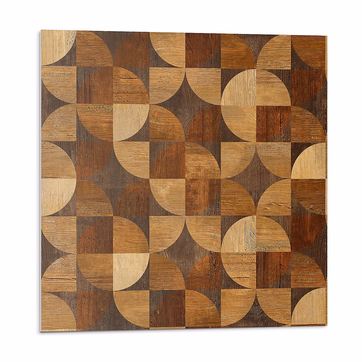 Adhésif Vinyle Carreaux Wallfluent 20 × 20 cm Motif Géométrique En Bois 20 pièces