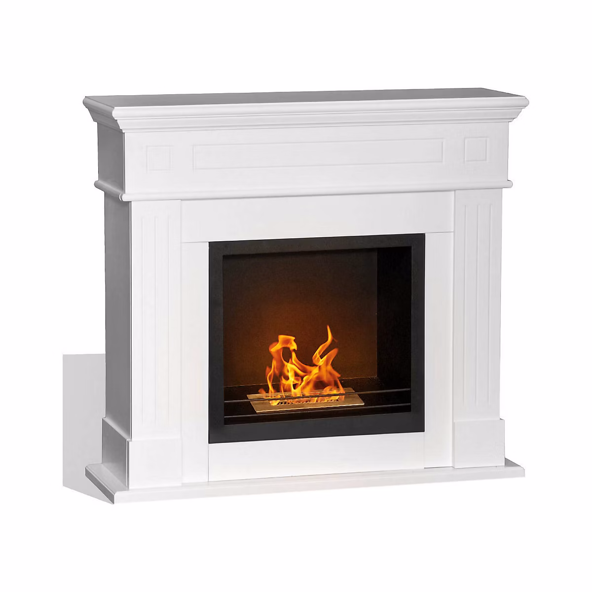 Cheminée au Bioéthanol Aradeo | Capacité 1 – 2 L 110x37x102h cm Blanc