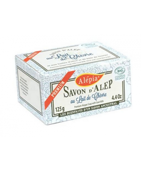 Alepia - Savon d'alep premium au lait de chèvre bio - 125 gr