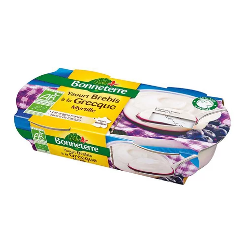 Yaourt grecque de brebis à la myrtille 2 x 140 g