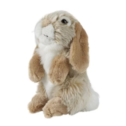 Lapin brun assis Living Nature - 18 cm