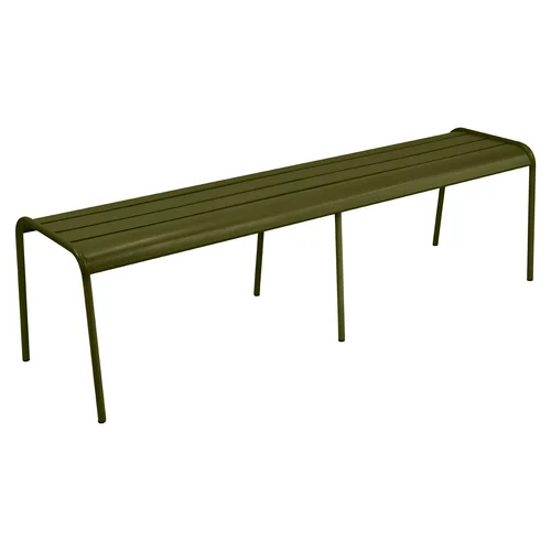 Banc Monceau coloris vert en acier Fermob - 160 x 77 cm