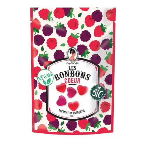 Bonbons cœur bio Sophie M - 80 g