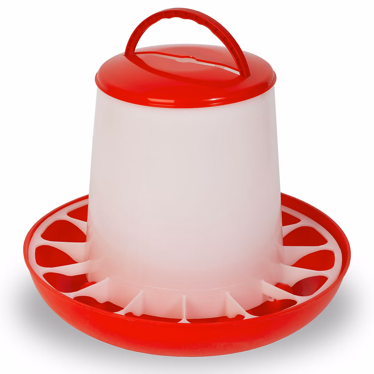 EBERTH Distributeur automatique de nourriture pour volailles avec capacité de 3 kg – Mangeoire pour poules, PP, Copolymer