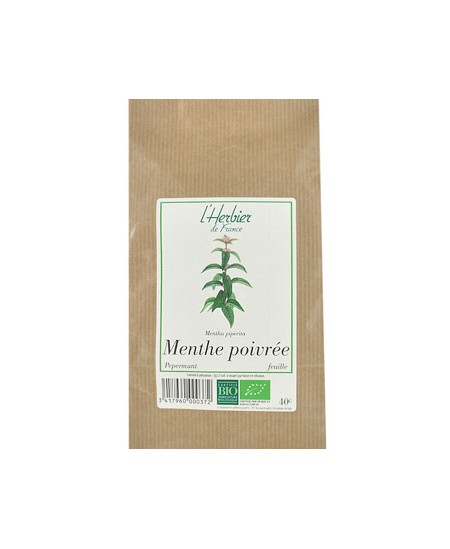 Herbier De France - Menthe Poivrée feuilles - 40 gr