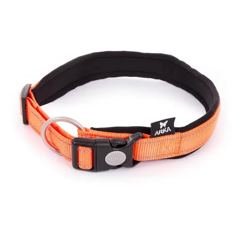 Collier neo+ orange Martin Sellier - 20 mm x 40 à 45 cm