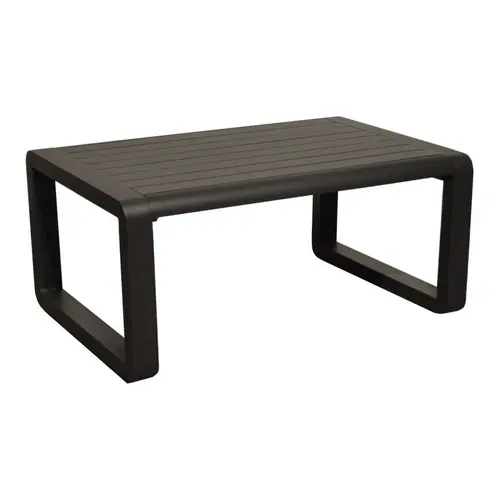 Table basse Quenza II coloris gris anthracite en aluminium - 90 x 60 x 41 cm