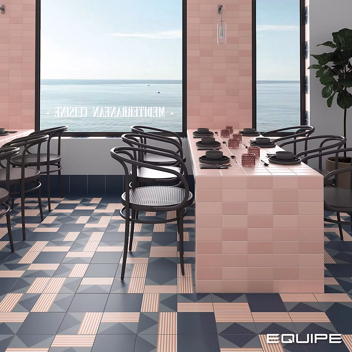 Carrelage Imitation Carreaux de Ciment BAUHOME 20 × 20 Stritch Cold – Les Carreaux de Jean